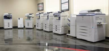 Deals All kind of photocopy machines and printers services.