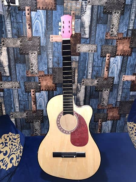 Acoustic beginner guitar with bag and belt 5