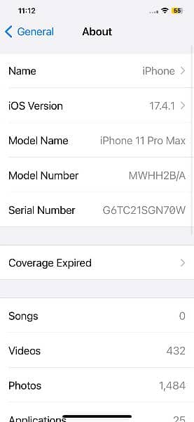 iphone 11 pro Max - 64 GB (Non-PTA) 4