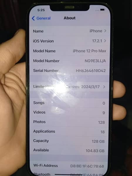 iPhone 12 Pro Max Jv non pta 3 months sim chali gi water pak with box 6