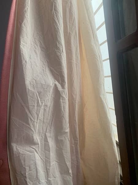 Plain curtains in pink and fone colour 5