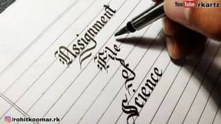 Hand writing assignments
