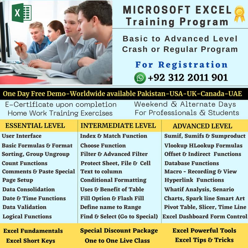 Advanced Excel - Microsoft Excel Tution/Trainer/Tutor/Academy/Teacher 0