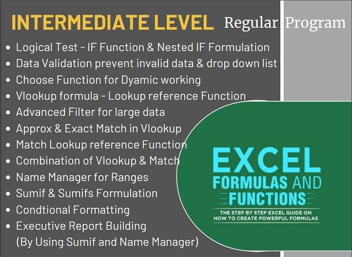 Advanced Excel - Microsoft Excel Tution/Trainer/Tutor/Academy/Teacher 3