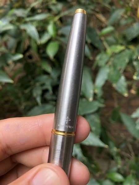 Vintage Parker 45 Fountain Pen Stainless "F" 14k Good Work Condition 5