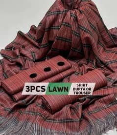 3pcs lawn plian suit