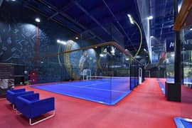 padel court Astro turf blue tennis court badminton court valley ball 0