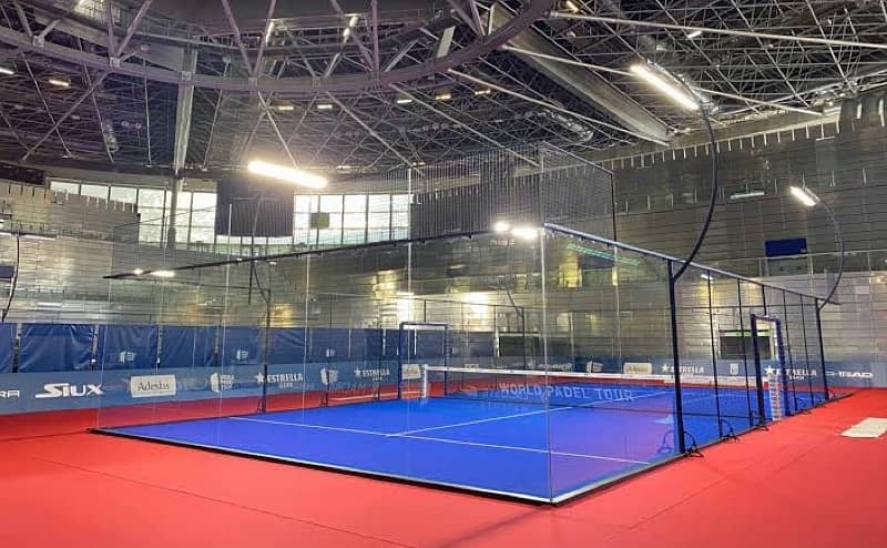 padel court Astro turf blue tennis court badminton court valley ball 2