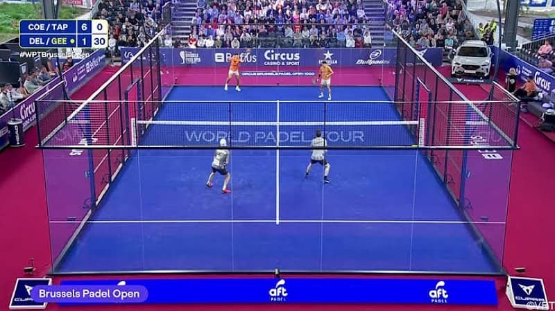 padel court Astro turf blue tennis court badminton court valley ball 3