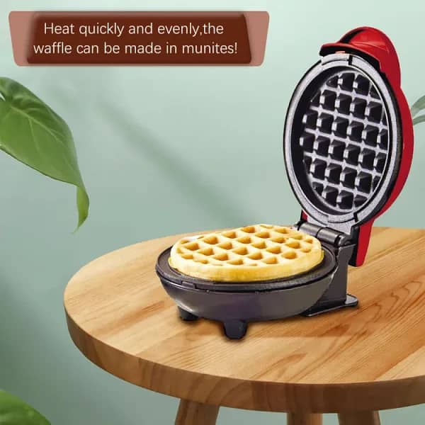 Mini Waffle Maker Breakfast Machine Non Stick Easy Clean(random Color) 2