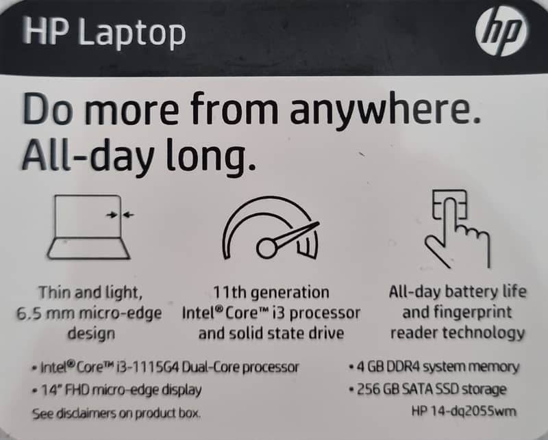 Laptop HP 14-dq2055wm 2