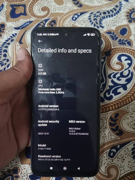 MI Redmi 10     6/128 condition 10/9  box charger & mobile 6