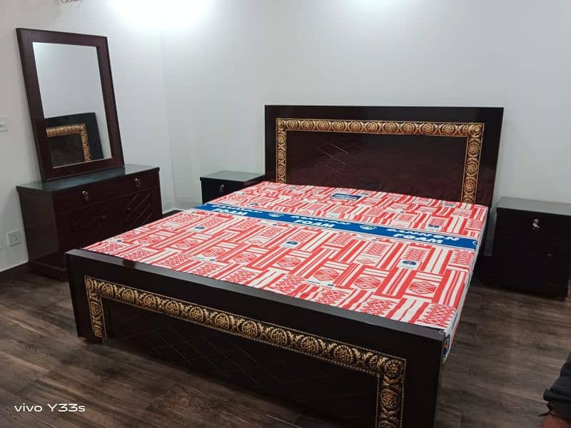 Double Bed/Wooden/Bed/Furniture 6