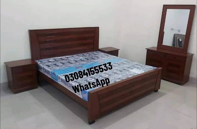 Double Bed/Wooden/Bed/Furniture 8