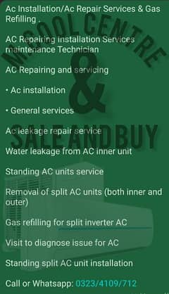 Ac Installation/Ac Repair Services & Gas Refilling . 0