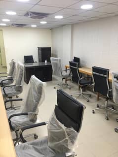 FULLY FURNISHED OFFICE IS AVAILABLE ON THE RENT IN THE COMMERCIAL BUILDING AT MAIN SHAHRE E FAISAL