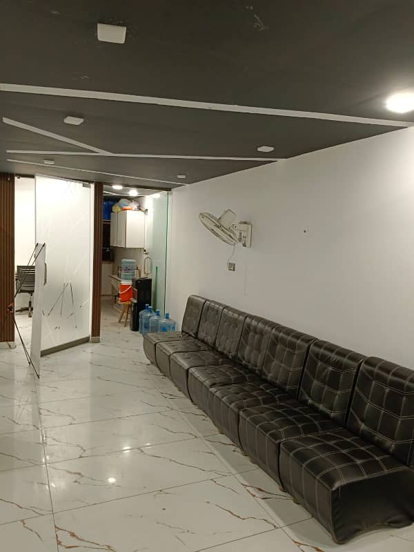 FULLY FURNISHED OFFICE IS AVAILABLE ON THE RENT IN THE COMMERCIAL BUILDING AT MAIN SHAHRE E FAISAL 12