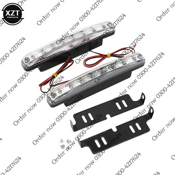 Mark X Style Front LED DRL White Color 6 LED - Pair - Drl | Ru 3