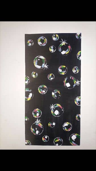 FREE HAND BUBBLE DROPING PAINTING 2