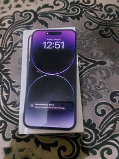 Iphone 14 pro max 256gb Deep purple colour 10/10 phone pta approved 0