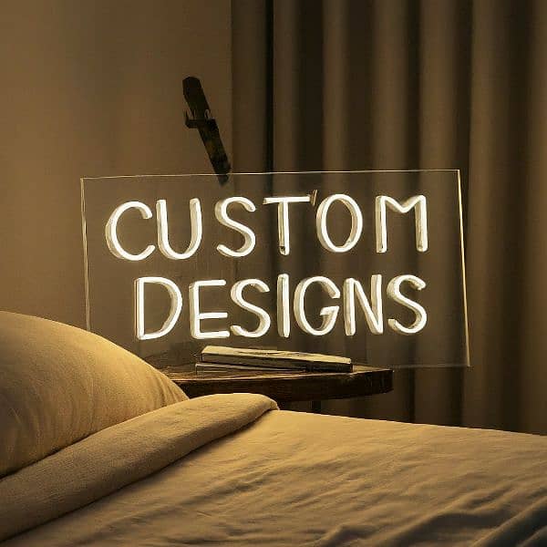 Customised Neon Signboard is Highlighted with Various designs or color 0
