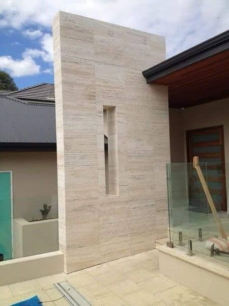 Travertine Stone tiles for front elevations work. 4