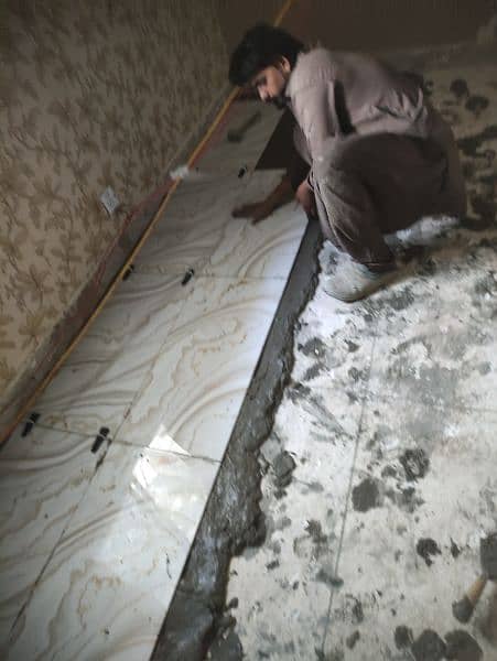 tiles fixr plaster taile marble fixing  contact 03153732612 3