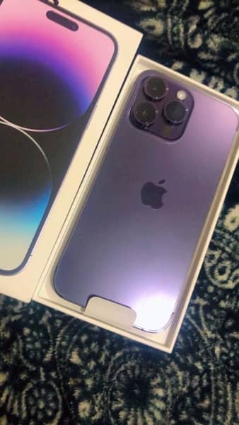 iphone 14 pro Max 128 GB deep purple colour Non PTA 1