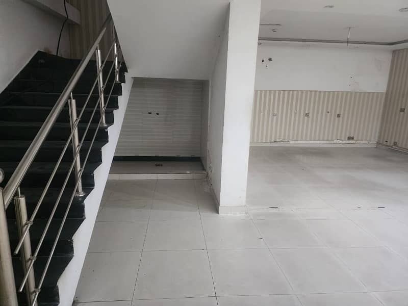Main approach 5 marla Ground+mezzanine with basement shop for rent phase 2. 6