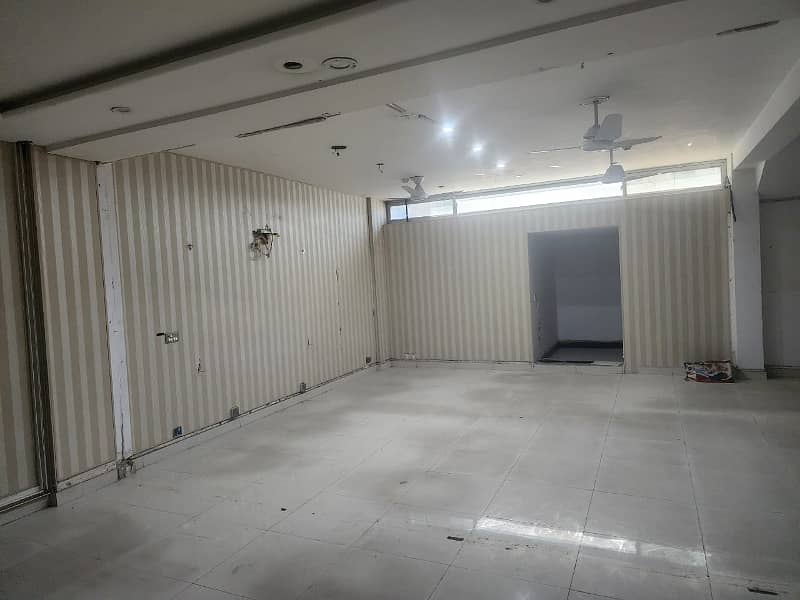 Main approach 5 marla Ground+mezzanine with basement shop for rent phase 2. 10