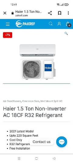 Haier AC for sell 0