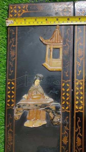 Precious nd Rear Stone Work Japanese Art 4 Panels whatsapp 03071138819 1