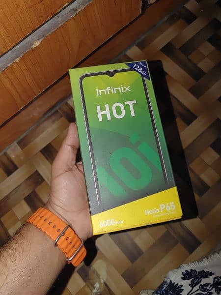 Infinix Hot 10i 4/128 PTA  Arove with box Charger Neat Condition 9
