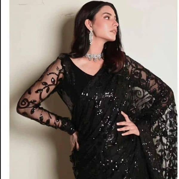 New Designer Aiza khan Heavy Jal 100% Original saree khi  03151068001 1