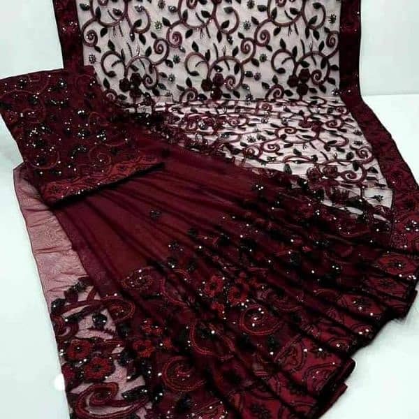 New Designer Aiza khan Heavy Jal 100% Original saree khi  03151068001 3