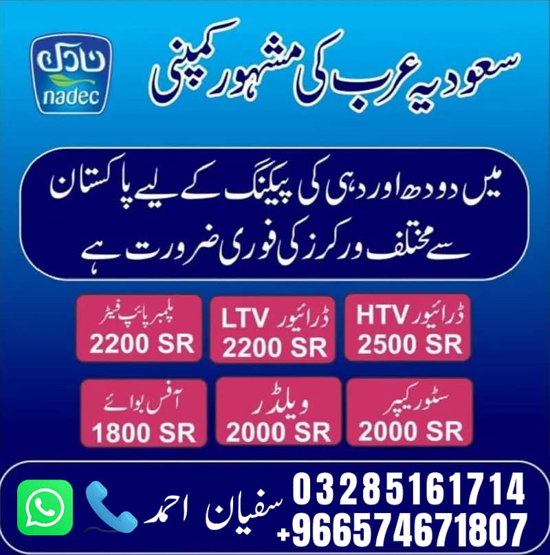 Job, Jobs, Work Permit, Company Visa, Required Staff, offer Availabe 0