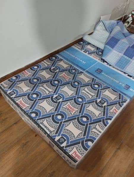 Single Bed with Side Table and new quality mattress - Urgent Sale 1