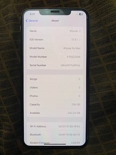 iPhone XS Max Golden 256gb PTA APPROVED 1