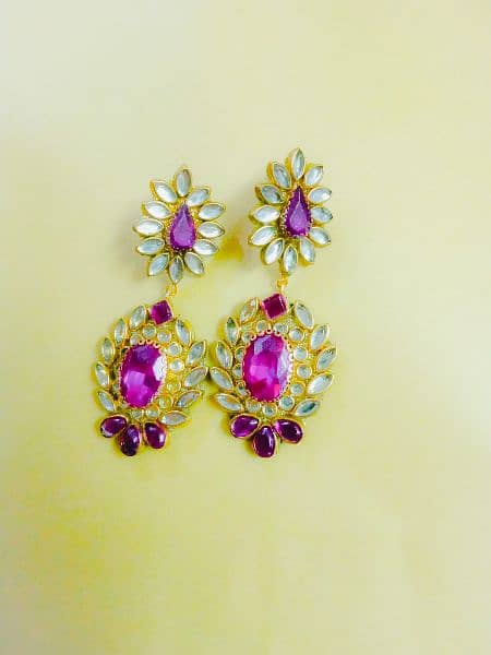 Handmade Kundan Earrings For Fashionable Look 5