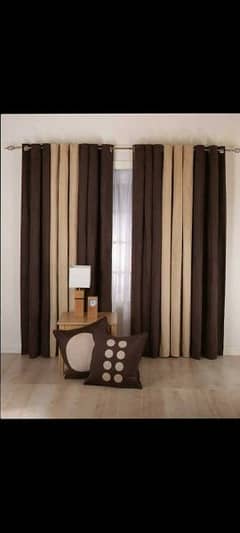 2 Curtains Jackard Fabrics 84 inch Length & 52 Inch width 0
