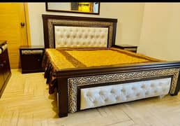 Elegant Double bed set 2 months used