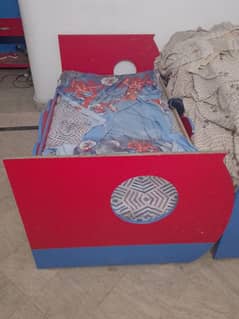2 single bed and 1 almari