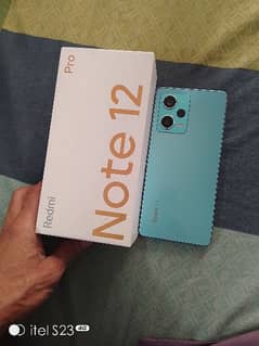 Redmi note 12 pro 5g 12gb ram 256gb rom complete box one week use