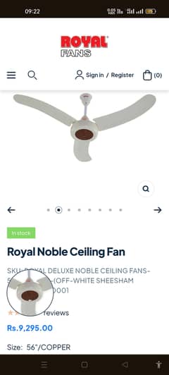 royal fan slightly used very good condition 0