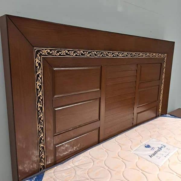 double bed set, sheesham wood bed set, king size bed set, complete set 2