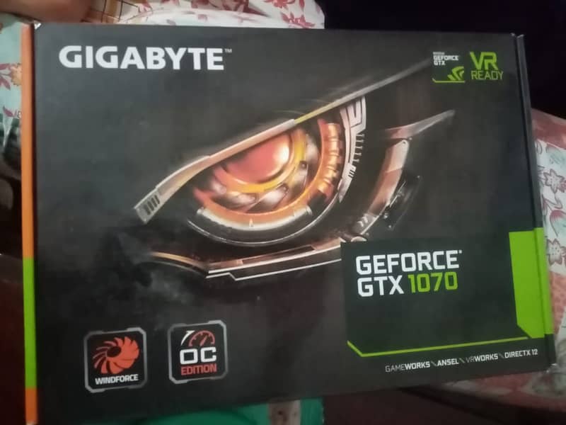 Gigabyte GTX 1070 8GB 0