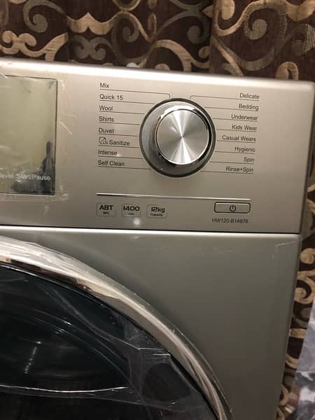 Fornt load fully automatic DD inverter washing machine 12kgHaier 6