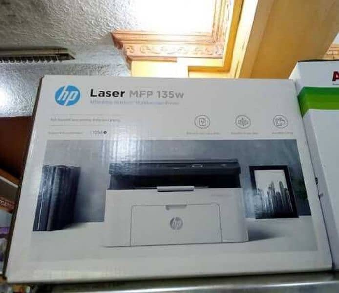 HP Laser MFP 135w printer all in one print scan copy 1