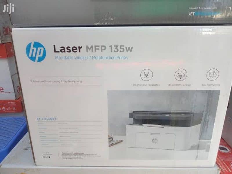 HP Laser MFP 135w printer all in one print scan copy 2