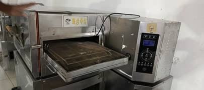 pizza oven conveyor imported 18" belt/ dough mixer/ prep table/ pans